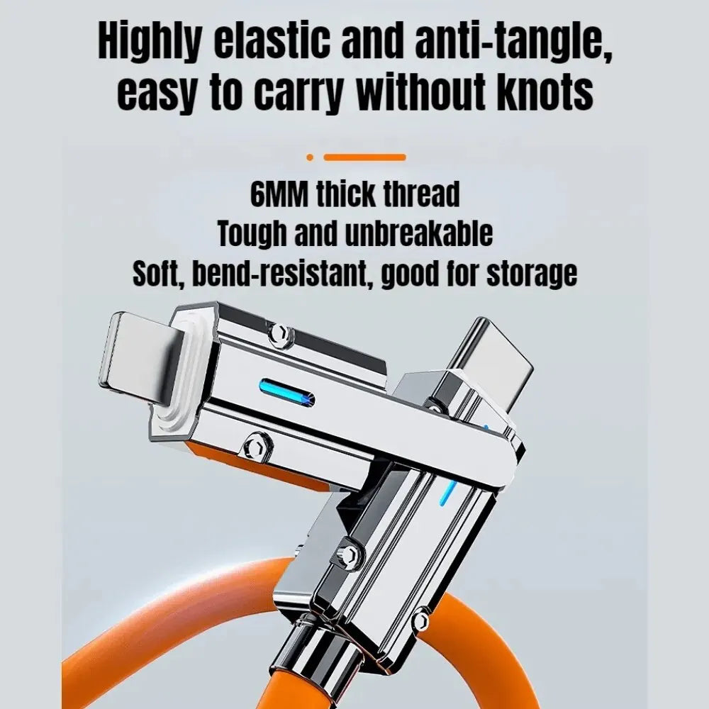 2-in-2 USB-C to USB-C + iPhone cable