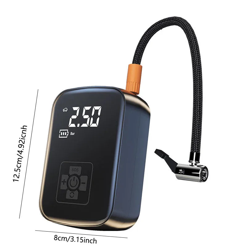 Wireless Car Air Compressor β Portable Tire Inflator with Digital Display & LED Light