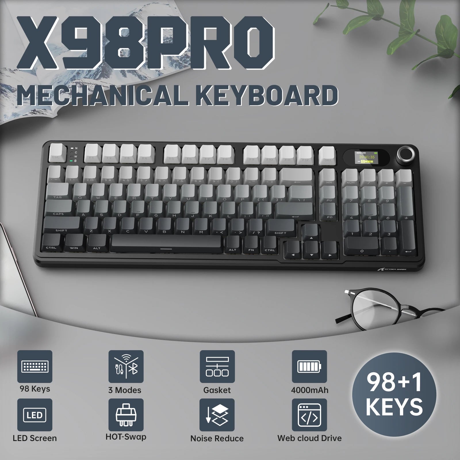 ATTACK SHARK X98PRO –Mechanical Keyboard