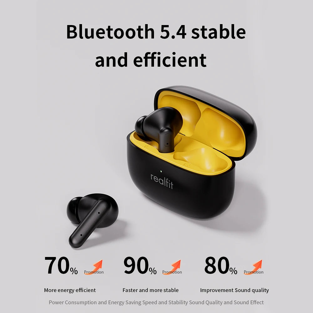 Realfit F3 ANC Bluetooth Earphones โ Active Noise Canceling, Hi-Fi Sound & Low Latency
