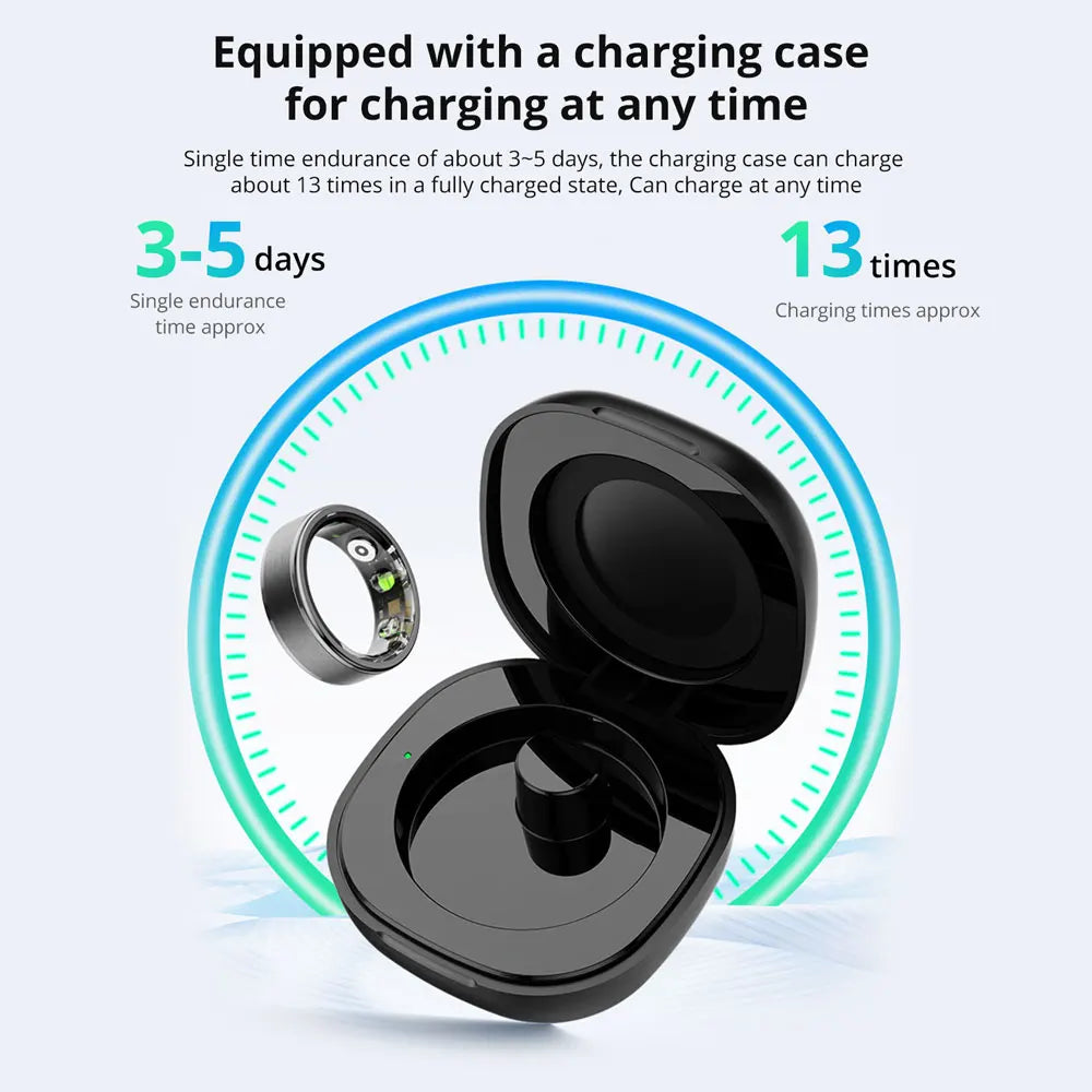 COLMI Smart Ring Health Tracker – Heart Rate, Sleep, Activity & Stress Monitor with App