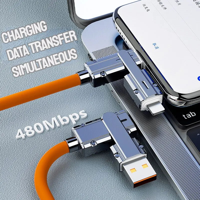 2-in-2 USB-C to USB-C + iPhone cable