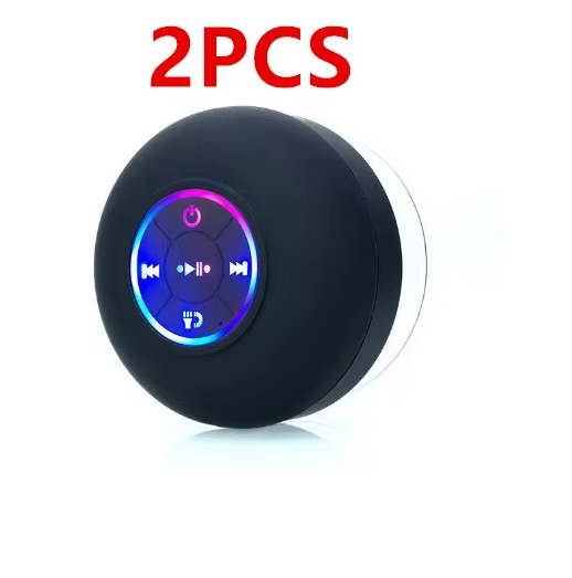 IPX4 Waterproof Bluetooth Speaker β Wireless with Suction Cup, LED Lights & Hi-Fi Sound