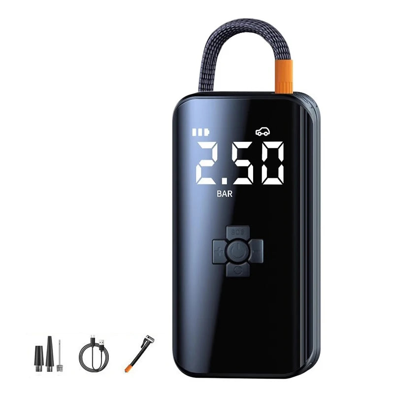 Wireless Car Air Compressor β Portable Tire Inflator with Digital Display & LED Light