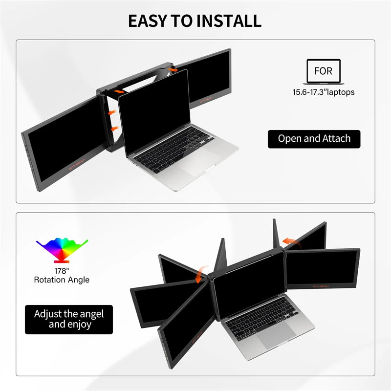 11.6" inch Dual Monitor Display