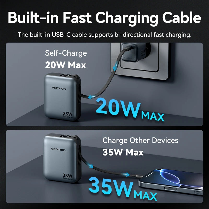10000mAh Power Bank – 35W