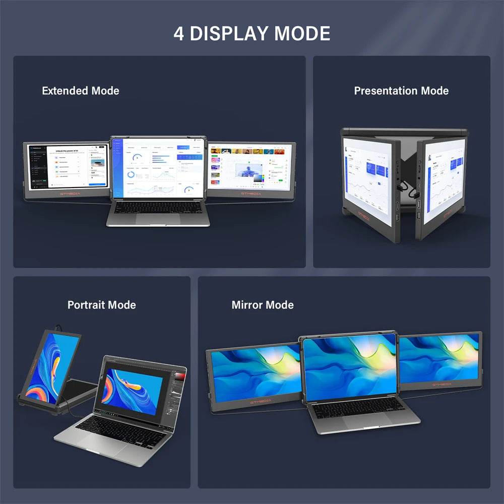 11.6" inch Dual Monitor Display