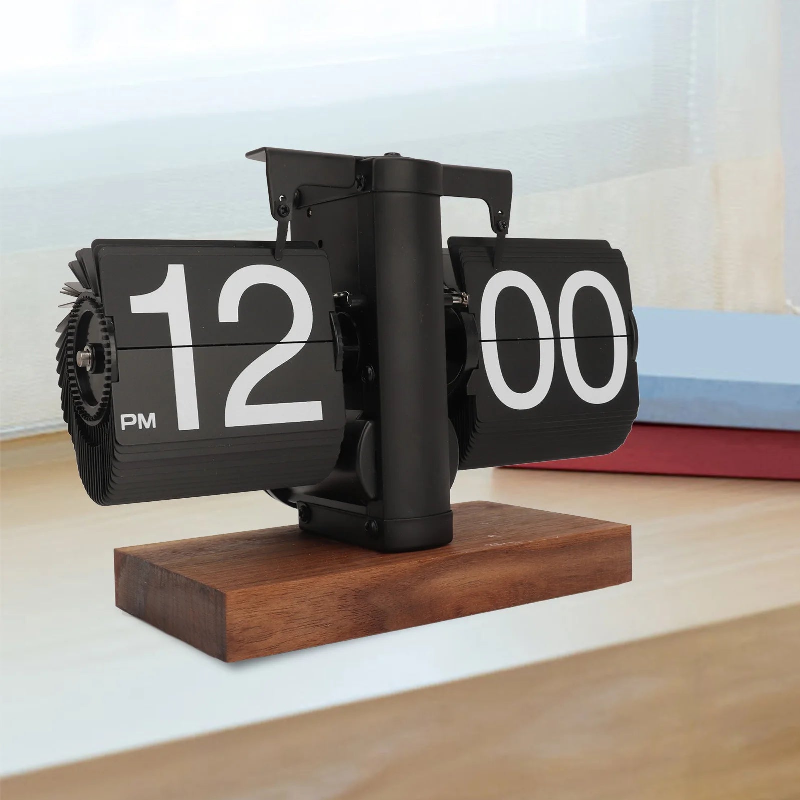 Retro Flip Down Clock – Vintage Mechanical Desk Clock with Quartz Movement & Battery Power