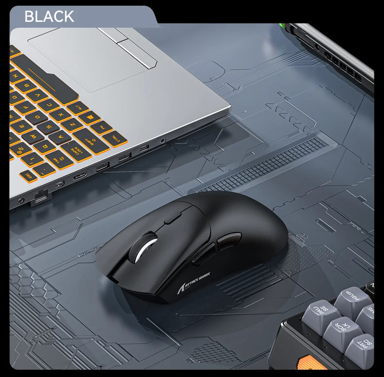 ATTACK SHARK R1 Tri-Mode Wireless Gaming Mouse