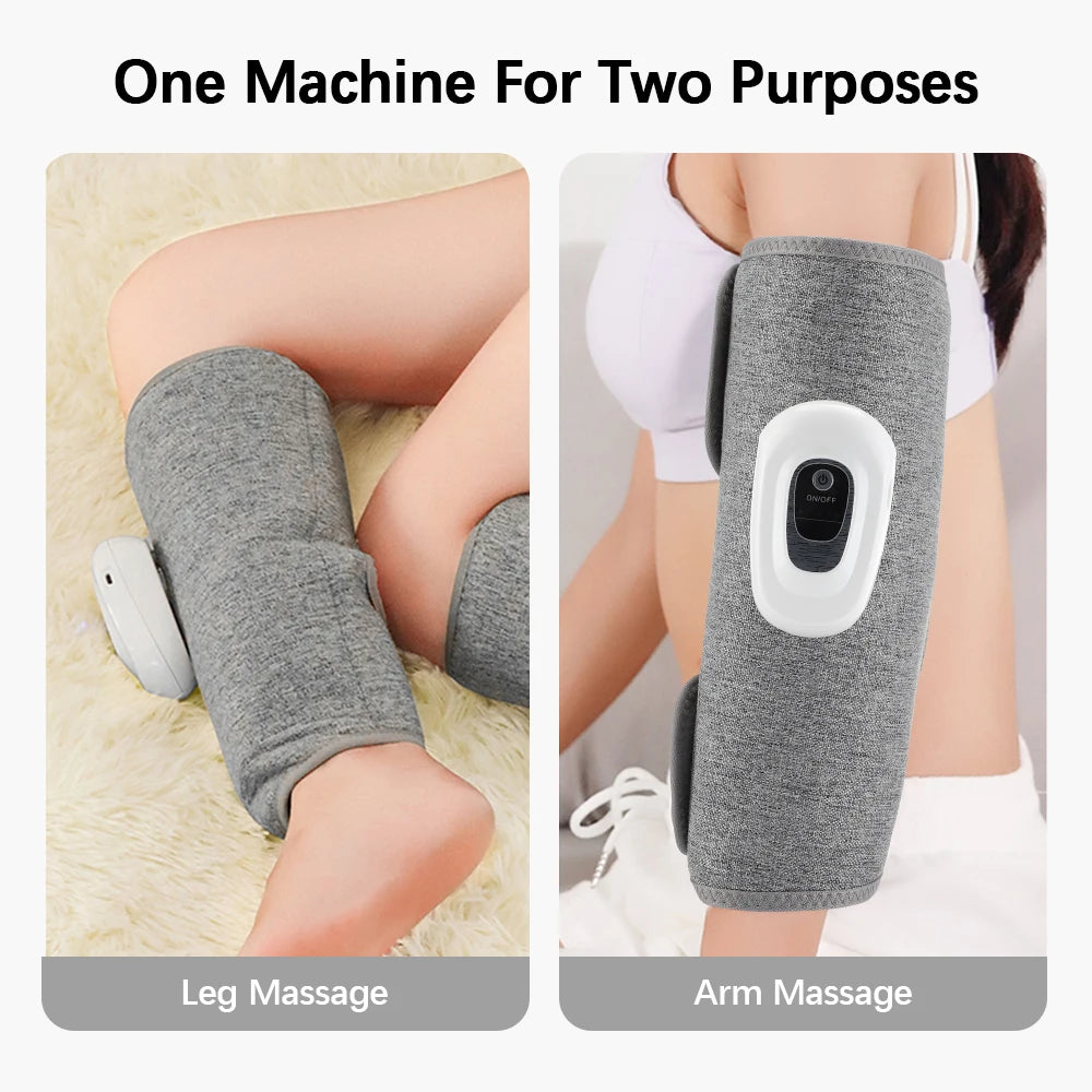 360° Wireless Air Compression Calf Massager – Portable Leg Therapy for Pain Relief & Recovery