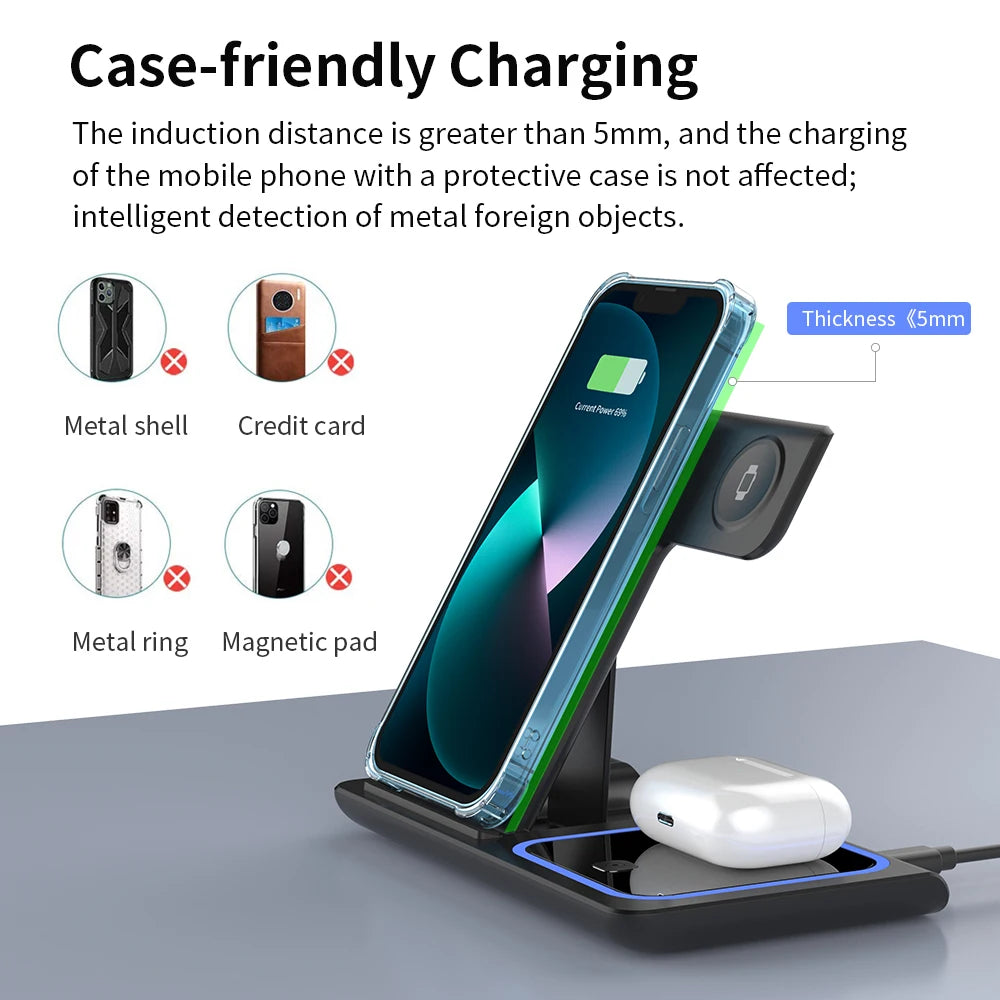 3 in 1 Wireless Charger Stand