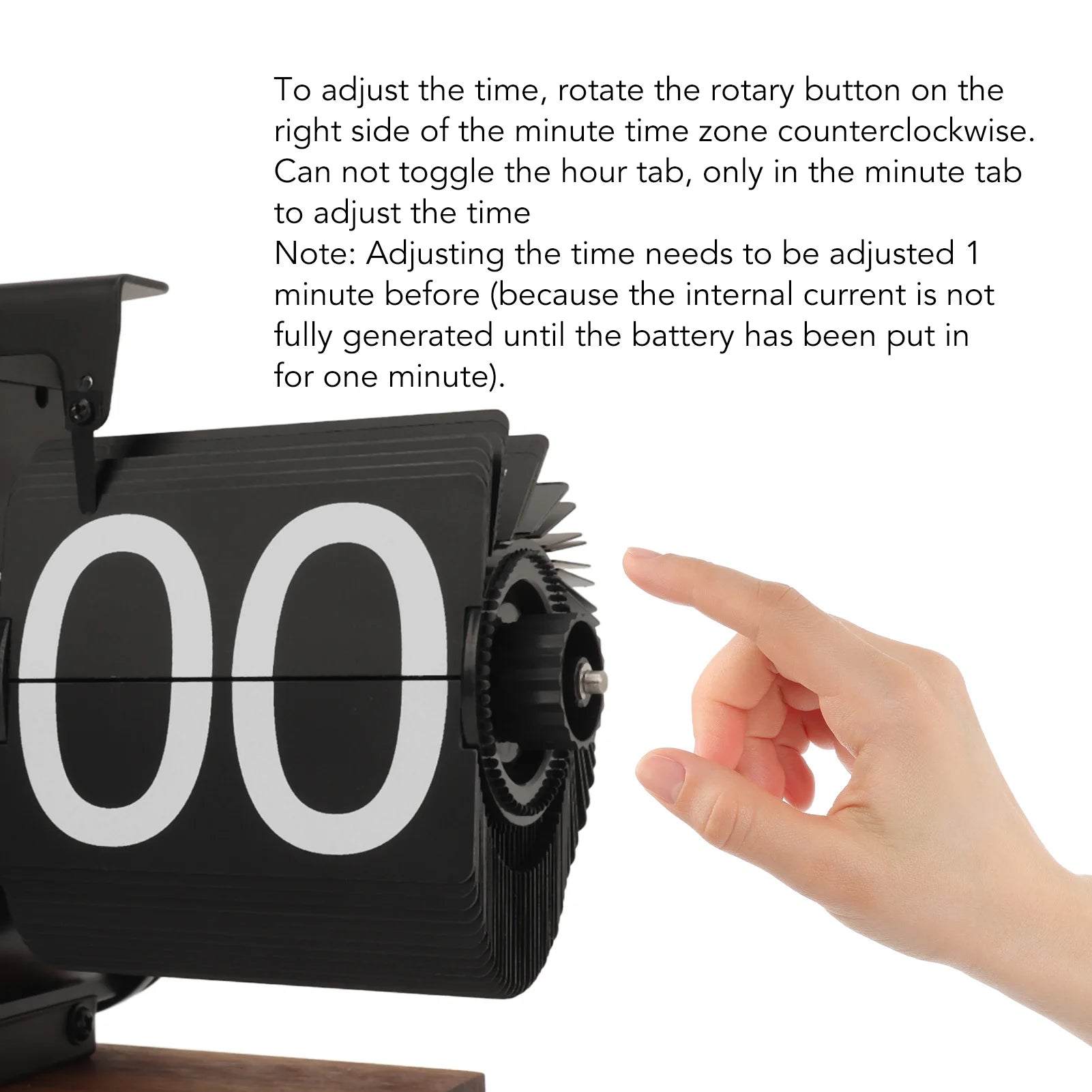 Retro Flip Down Clock – Vintage Mechanical Desk Clock with Quartz Movement & Battery Power