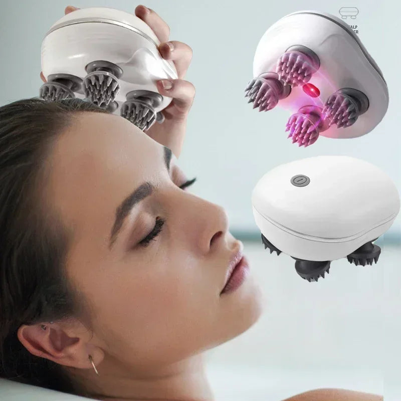 Electric Scalp & Body Massager – Cordless, Rechargeable & Whisper-Quiet