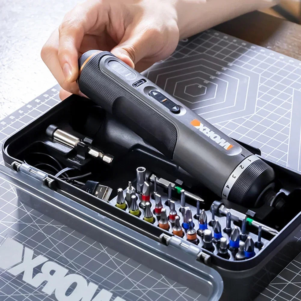 Cordless Electrical Screwdriver WX242 with 30 Set Tools