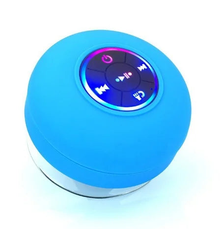 IPX4 Waterproof Bluetooth Speaker – Wireless with Suction Cup, LED Lights & Hi-Fi Sound
