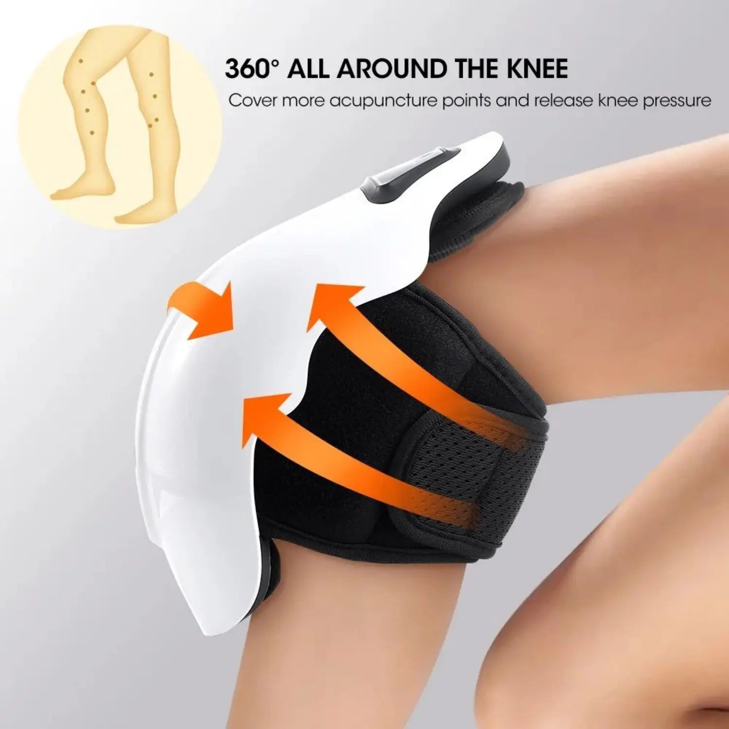 Wireless Knee Massager – Vibration, Heat & Herbal Therapy for Pain Relief & Recovery