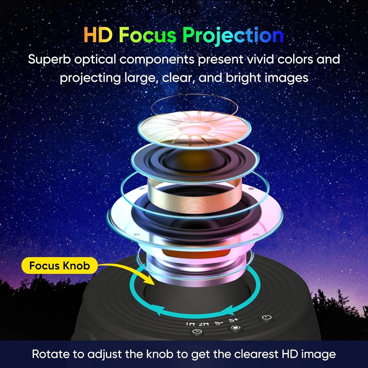 4k Star Projector Night Light