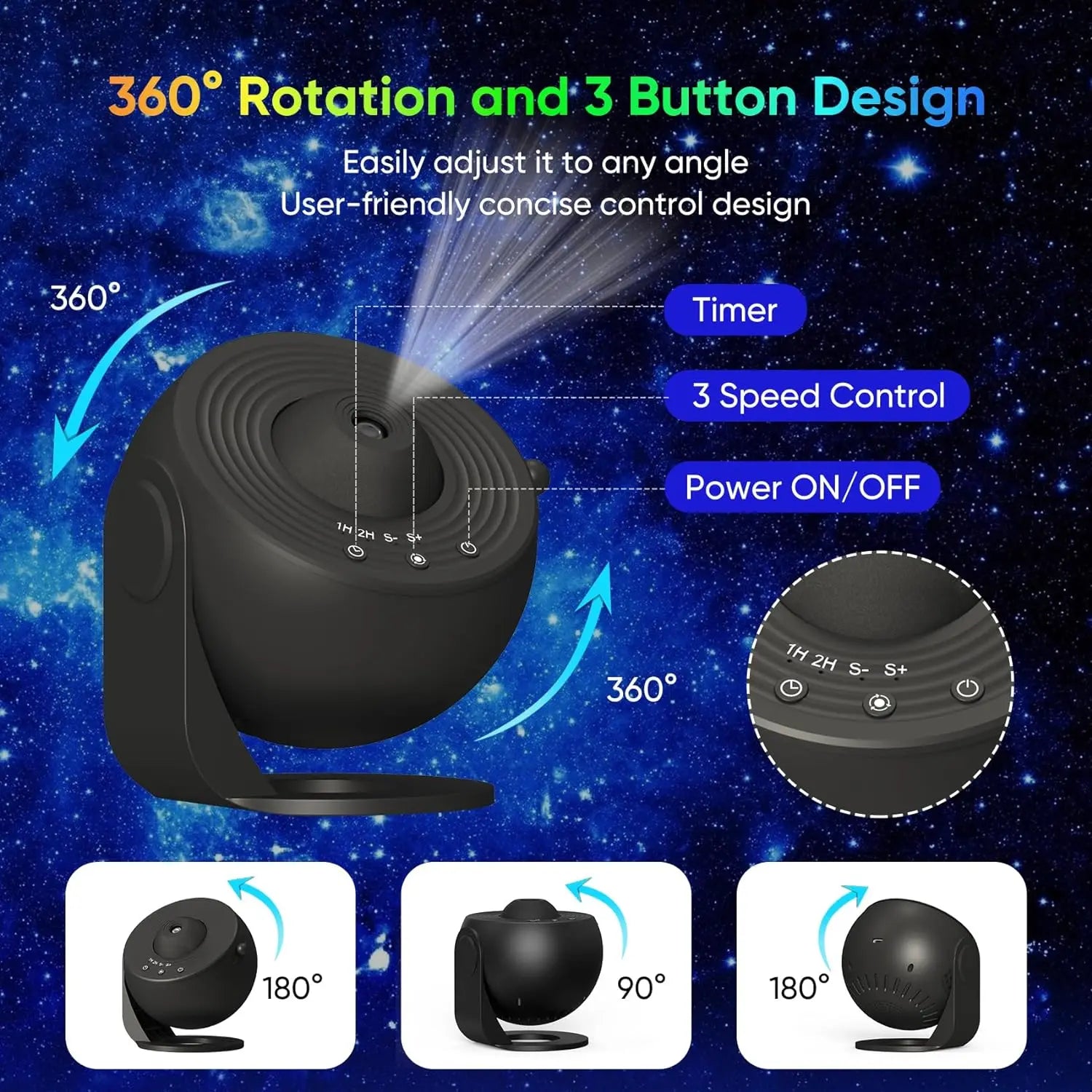 4k Star Projector Night Light