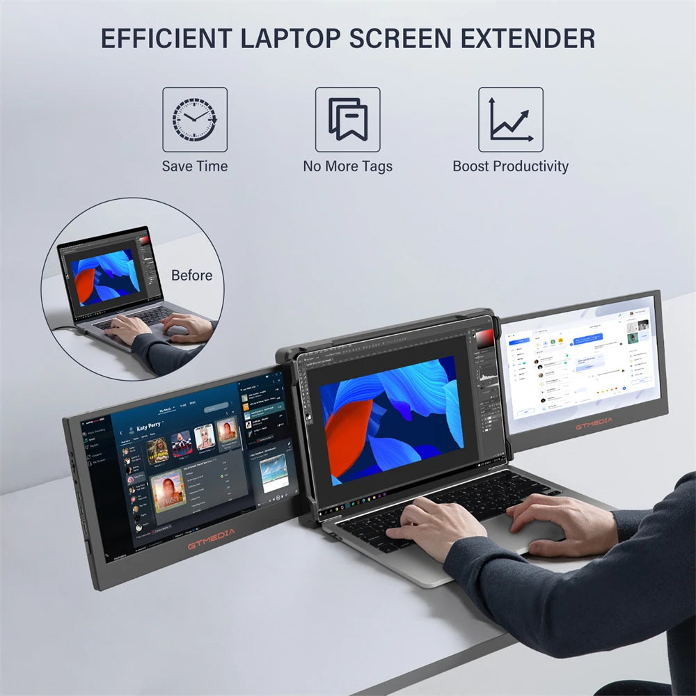 11.6" inch Dual Monitor Display