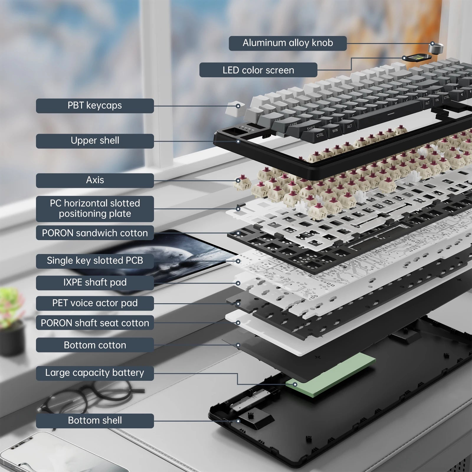 ATTACK SHARK X98PRO –Mechanical Keyboard