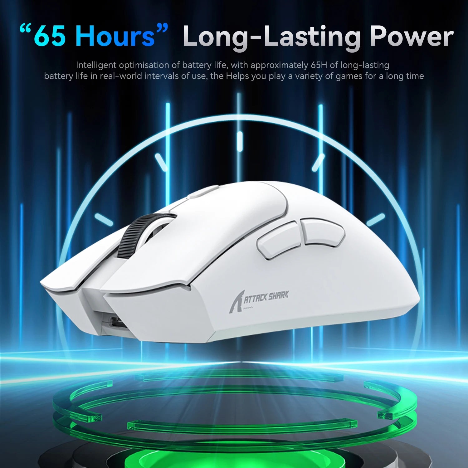 ATTACK SHARK R1 Tri-Mode Wireless Gaming Mouse