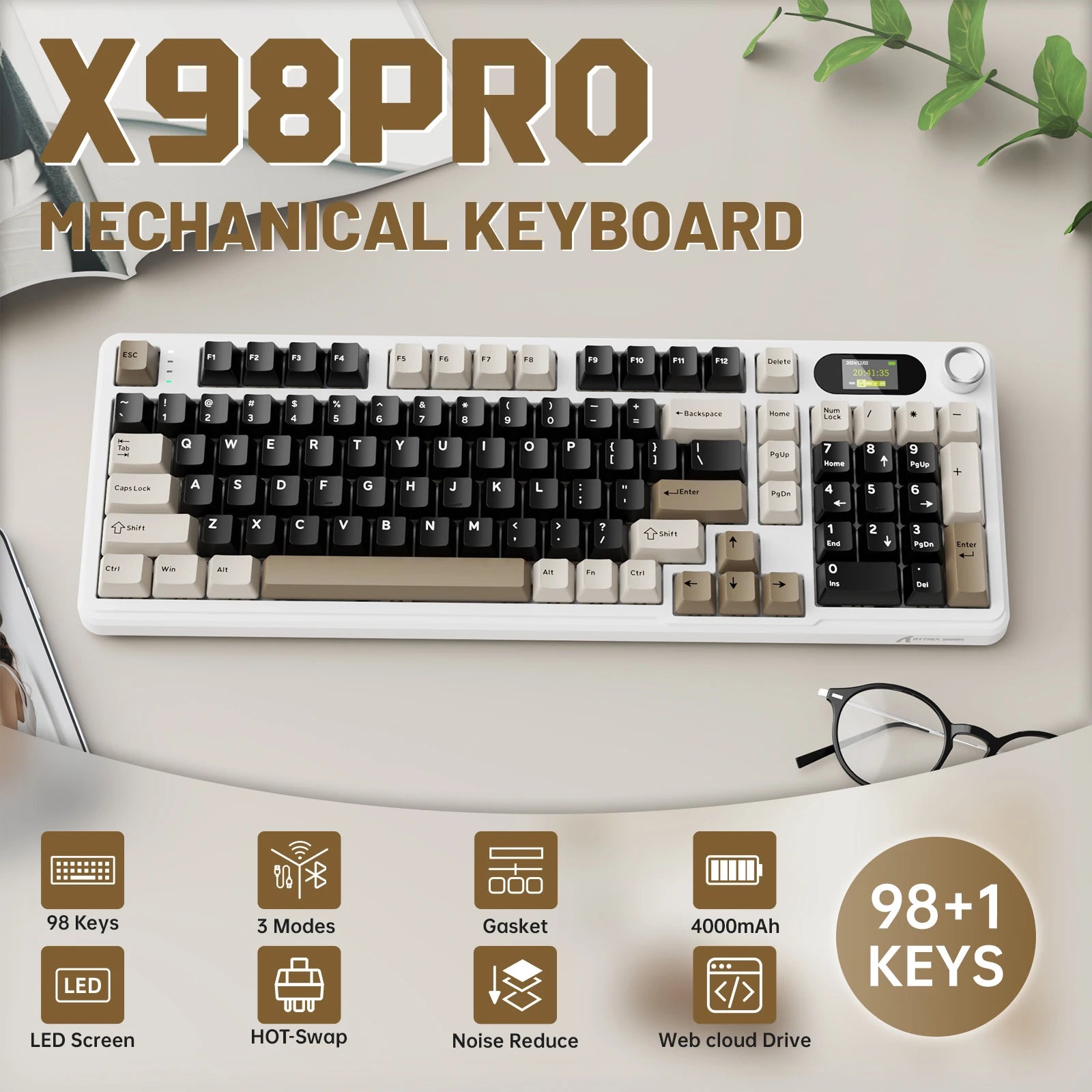 ATTACK SHARK X98PRO –Mechanical Keyboard