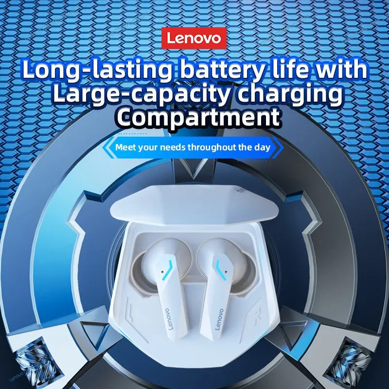 Lenovo GM2 Pro Bluetooth 5.3 Earphones – Low-Latency Gaming & Music Wireless Earbuds