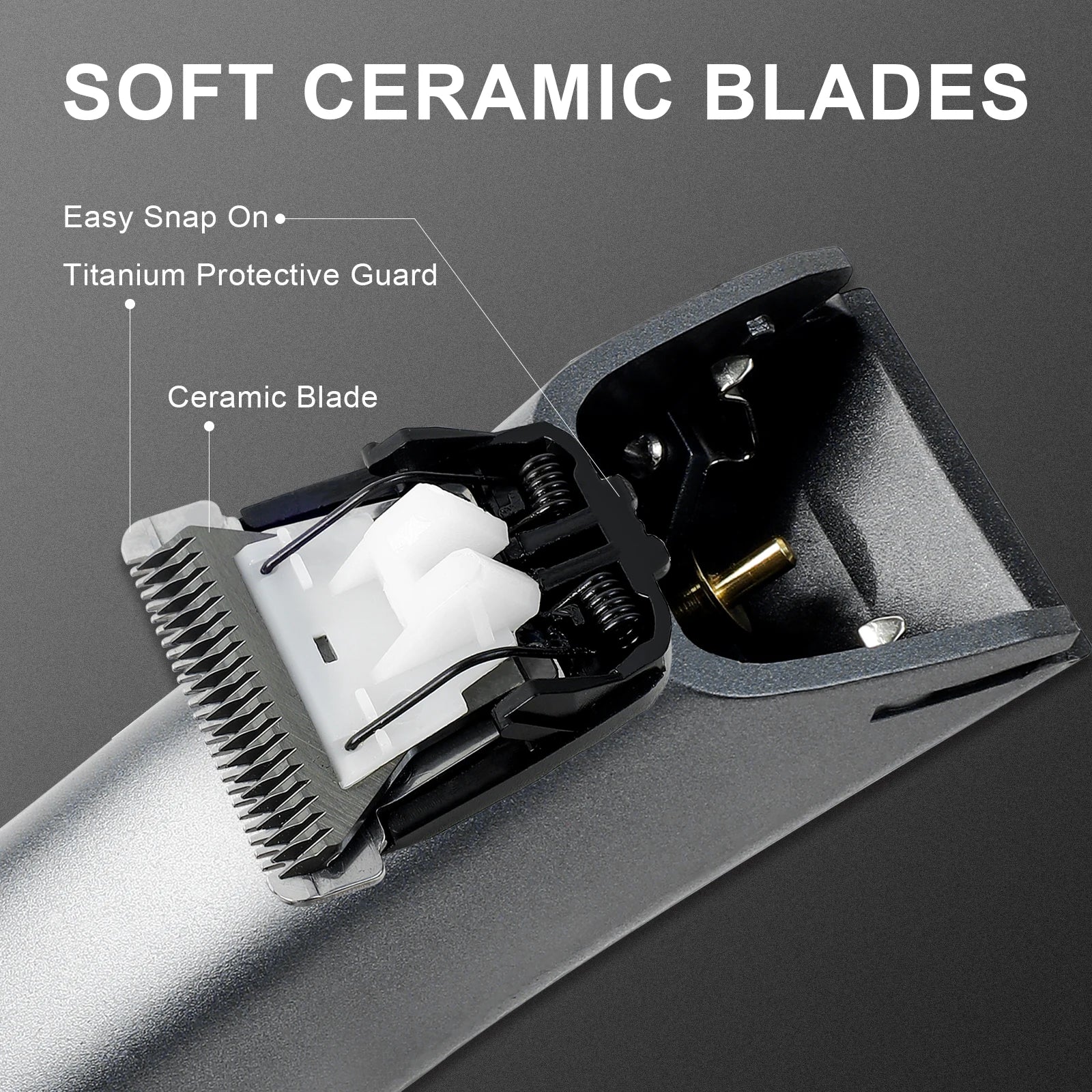Men’s Waterproof Groin Trimmer – Skin-Safe Electric Body Groomer with Ceramic Blade