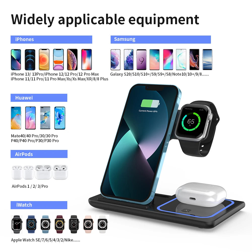 3 in 1 Wireless Charger Stand